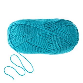 Women's Institute Dark Turquoise Premium Acrylic Yarn 100g image number 3