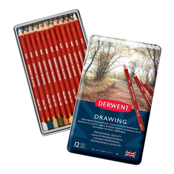 Derwent Drawing Pencils 12 Pack image number 1