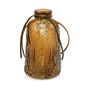 Bronze Leaf Tall Glass Vase 12cm image number 3