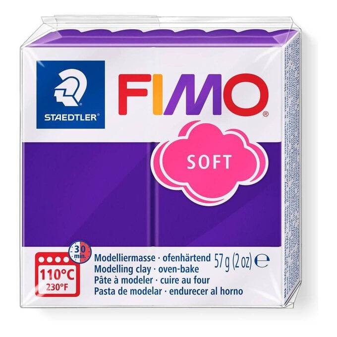 Fimo Soft Plum Modelling Clay 57g image number 1
