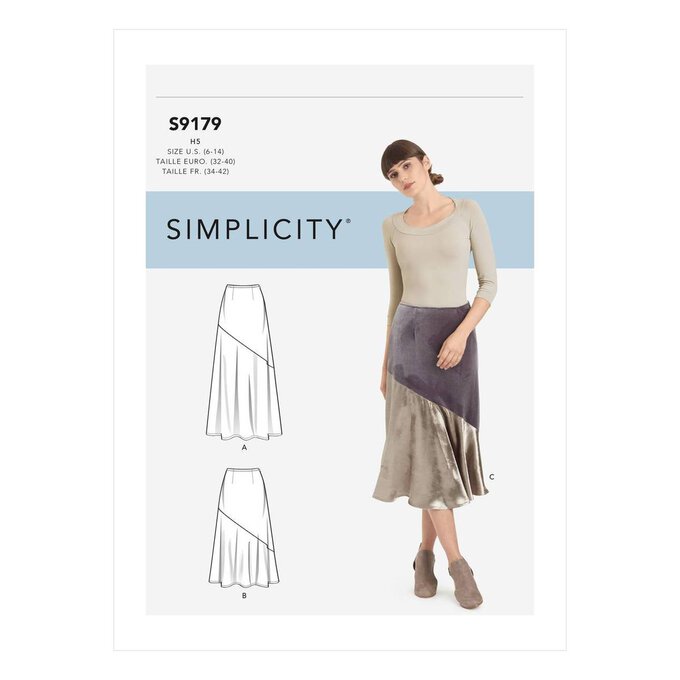 Simplicity Women’s Skirt Sewing Pattern S9179 (16-24) image number 1