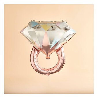 Large Rose Gold Ring Foil Balloon