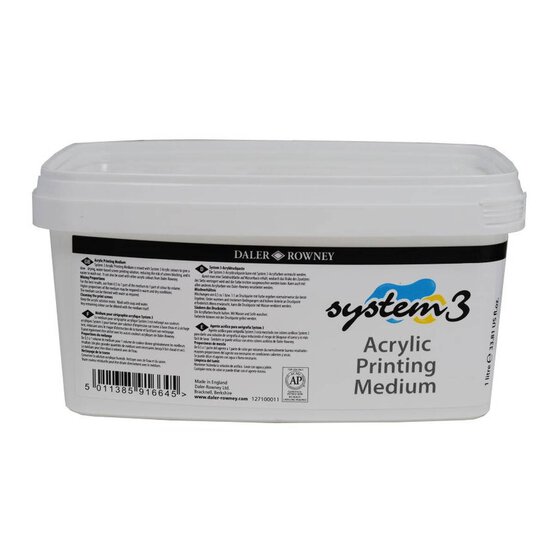 Daler-Rowney System3 Acrylic Printing Medium 1L image number 1