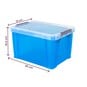 Whitefurze Allstore 5 Litre Transparent Blue Storage Box image number 4