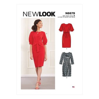 New Look Women's Dress Sewing Pattern N6679 (6-18)