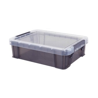 Whitefurze Allstore 2.3 Litre Transparent Grey Storage Box