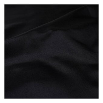Black Silky Habutae Fabric by the Metre