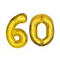 Extra Large Gold Foil 60 Balloon Bundle image number 1
