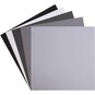 My Colours Grey Tones Canvas Cardstock 12 x 12 Inches 12 Pack image number 1