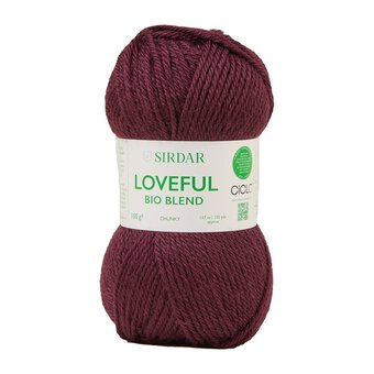 Sirdar Enriched Red Loveful Bio Blend Chunky 100g