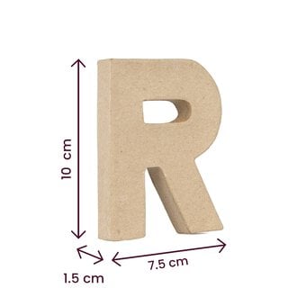 Mini Mache Letter R 10cm image number 5