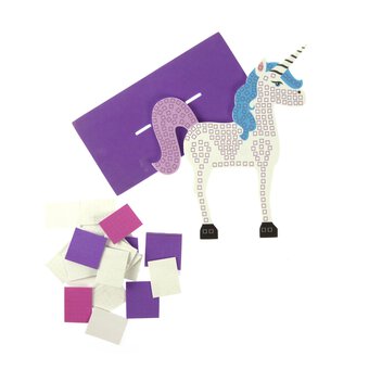 Decorate Your Own 3D Mosaic Unicorn