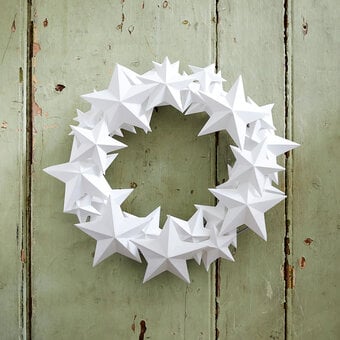 Cricut: How to Make a Paper Star Wreath