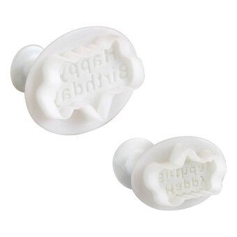 PME Happy Birthday Plunger Cutters 2 Pack