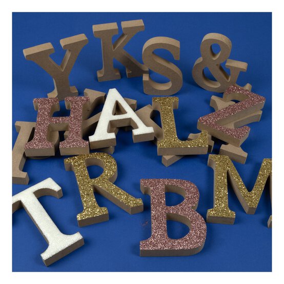 MDF Wooden Letter H 13cm image number 3