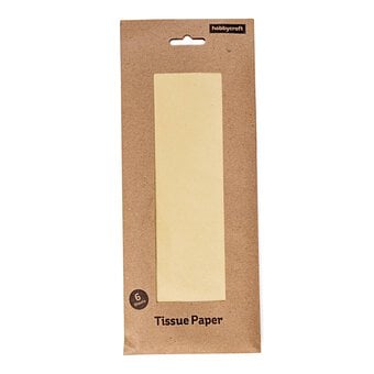 Pale Yellow Tissue Paper 50cm x 75cm 6 Pack image number 3