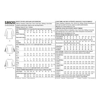 Simplicity Women’s Top Sewing Pattern S8920 (16-24)