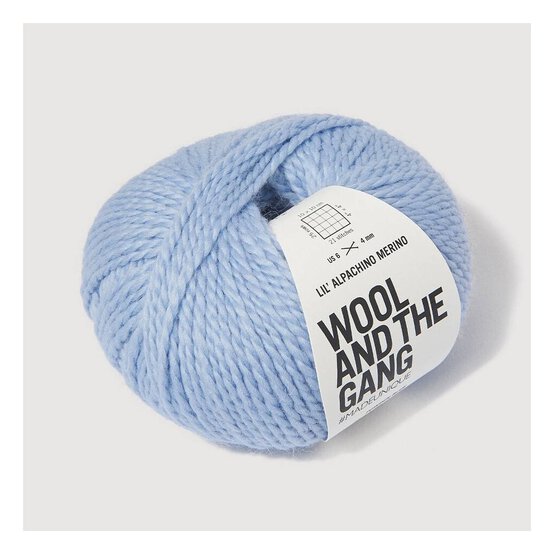 Wool and the Gang Powder Blue Lil&rsquo; Alpachino Merino 50g image number 2