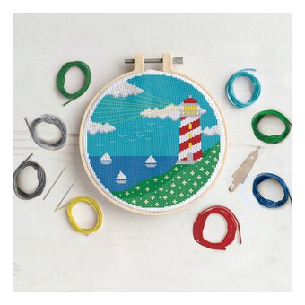Lighthouse Cross Stitch Kit 20cm