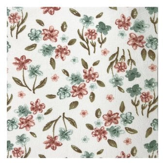 Pink Meadow Floral Crinkle Print Fabric by the Metre image number 2