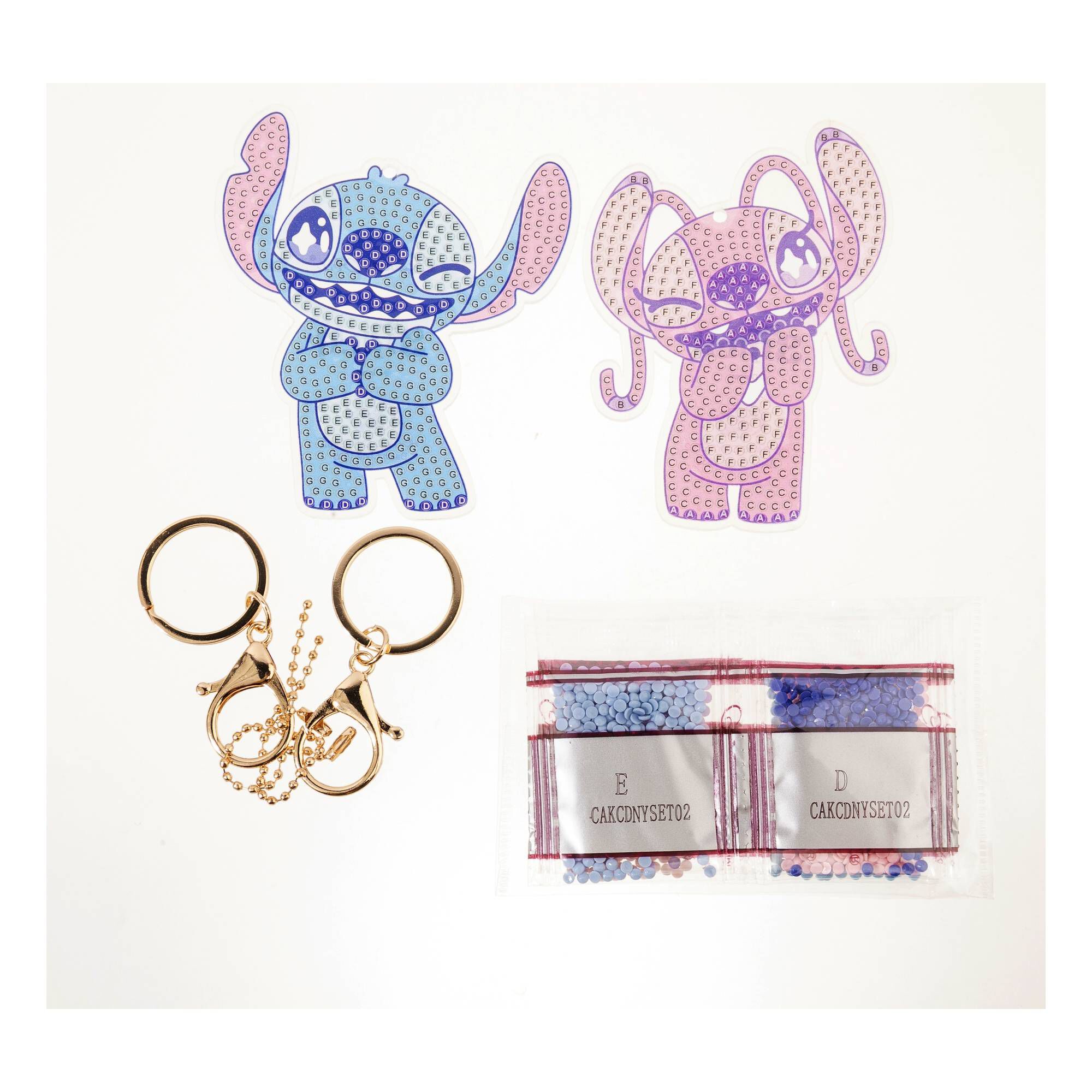 Crystal Art Stitch and Angel Keyring Set | Hobbycraft