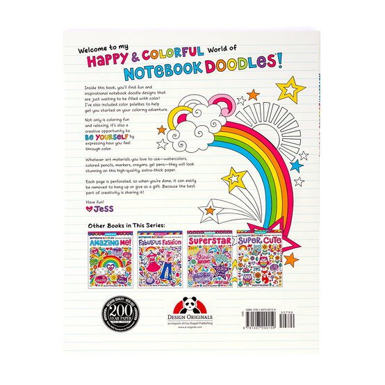 Notebook Doodles Go Girl Colouring and Activity Book image number 5