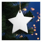 Hanging Ceramic Star Decoration 12cm  image number 1