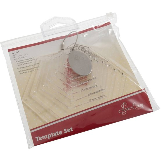 Sew Easy Mini Hexagon Template Set image number 3