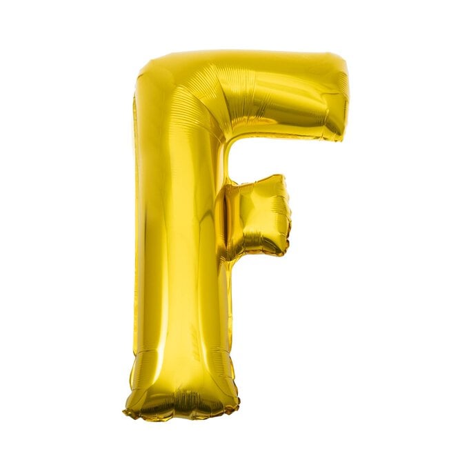 Extra Large Gold Foil Letter F Balloon image number 1