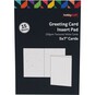 Textured White Greeting Card Inserts 5 x 7 Inches 15 Pack image number 3