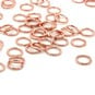 Beads Unlimited Rose Gold Plated Jump Rings 8mm 90 Pack image number 1