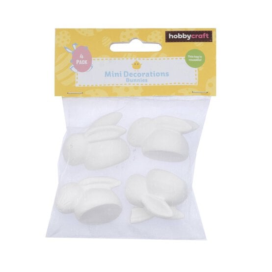 Mini Plaster Bunnies 4 Pack image number 4