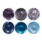 Blue Metallic Acrylic Craft Paints 5ml 6 Pack image number 5