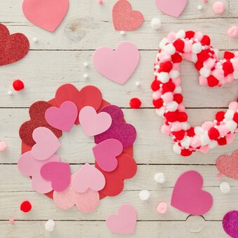 2 Ways to Make a Heart Wreath