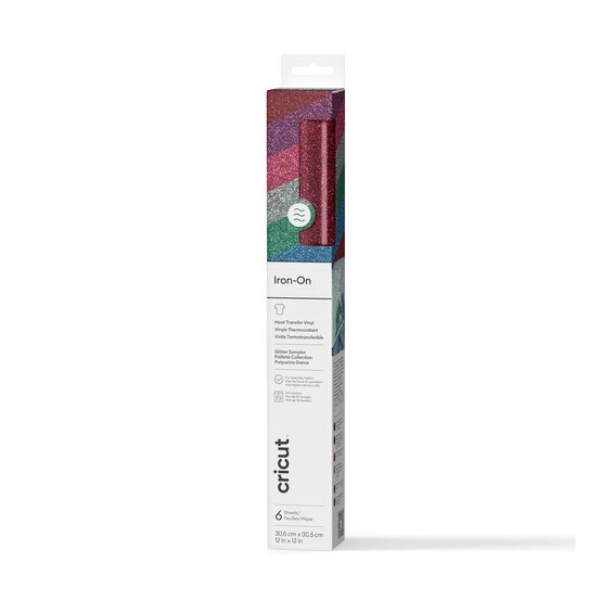 Cricut Bejewelled Glitter Iron-On 12 x 12 Inches 6 Pack image number 1