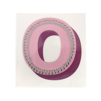 Cold Transfer and Bling Letter O Sticker Set