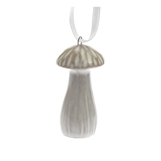 Hanging Ceramic Mushroom Decoration 7.5cm image number 3