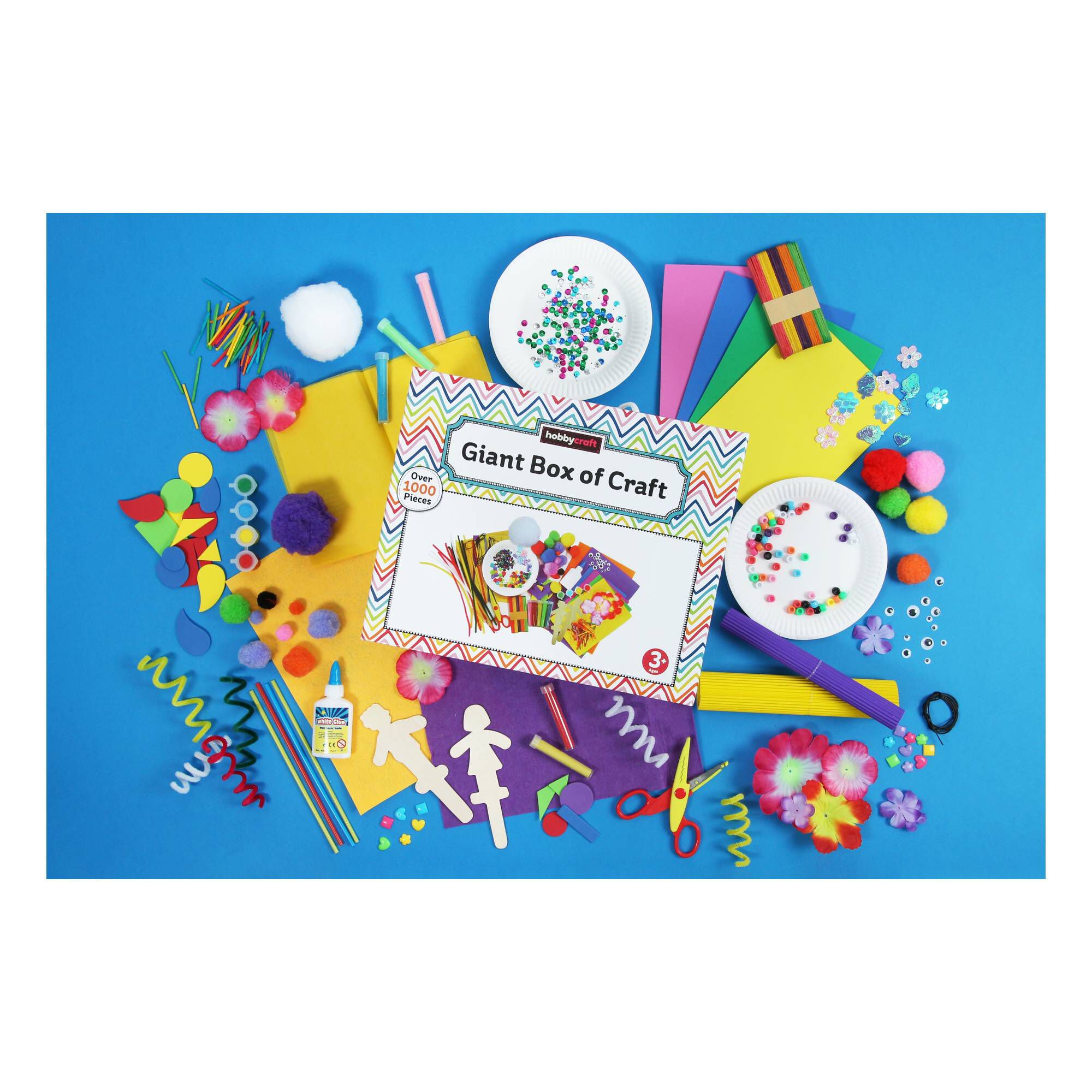 Giant Box of Craft 1000 Pieces Hobbycraft