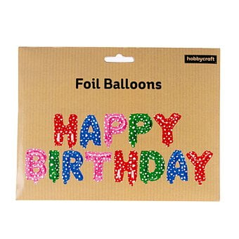Happy Birthday Foil Balloon Set image number 4