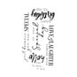 Sizzix Sunny Sentiments 6 Stamp Set 5 Pieces image number 2