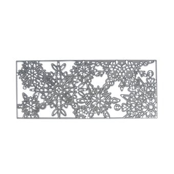 Snowflake Aperture Christmas Die 16cm x 6.5cm image number 2