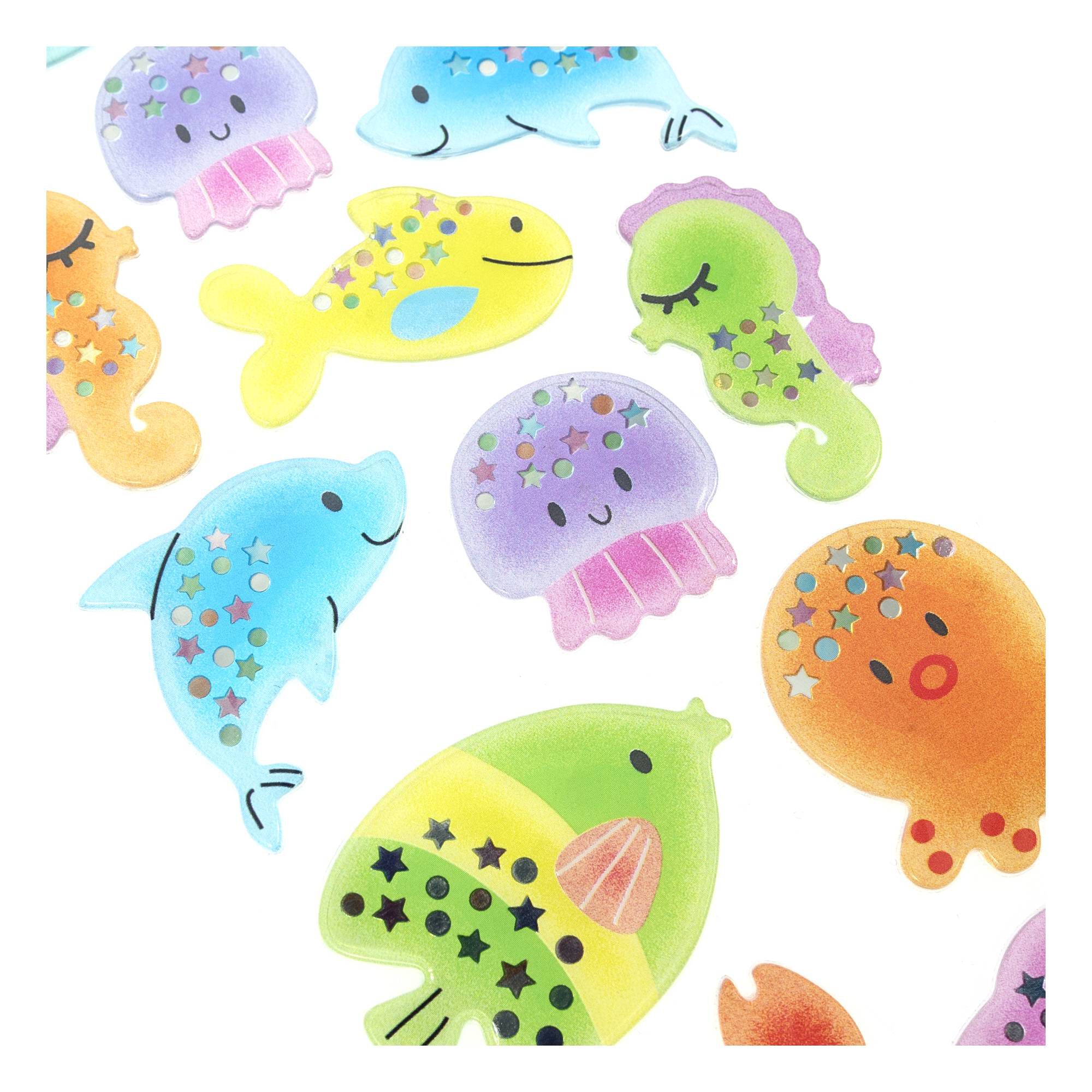 Life Fish Sticker Marine Life Gel Stickers | Hobbycraft