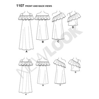 New Look Women's Dress and Top Sewing Pattern 6507