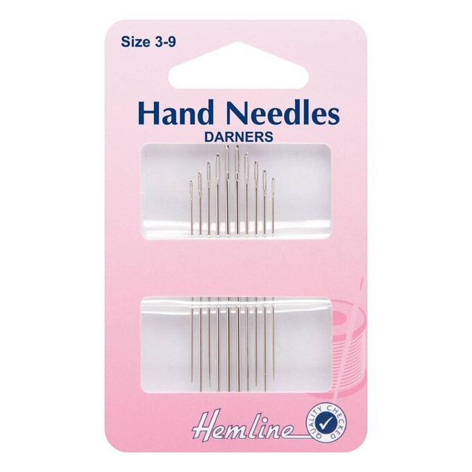 Hemline Sizes 3 to 9 Needle Darner 10 Pack