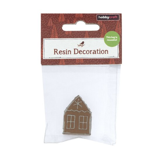 Resin Gingerbread House 3cm image number 3