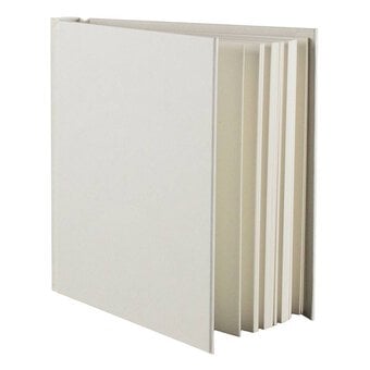 Seawhite White Square Hardback Sketchbook 19.5cm x 19.5cm image number 2
