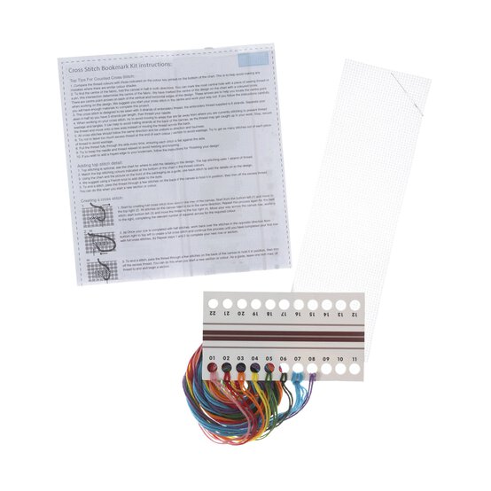 Trimits Floral Books Cross Stitch Bookmark Kit image number 3