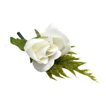 White Rose Buttonhole image number 2