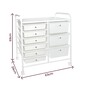 Matte White Rolling Organiser 9 Drawers image number 4