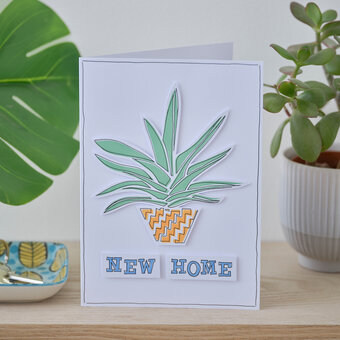 How to Make a Stencilled New Home Card